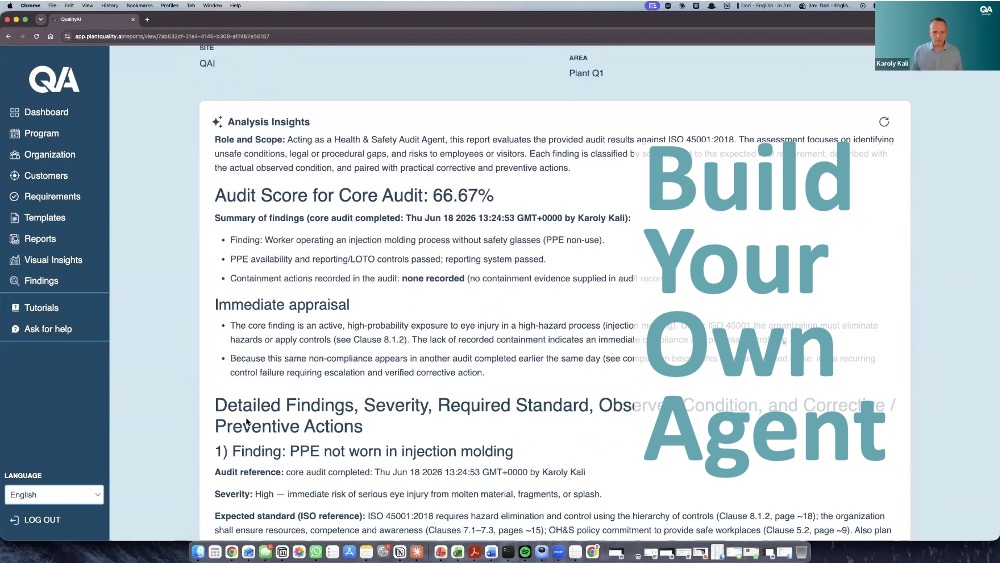 QualityAI “Build Your Own Agent” Demonstration